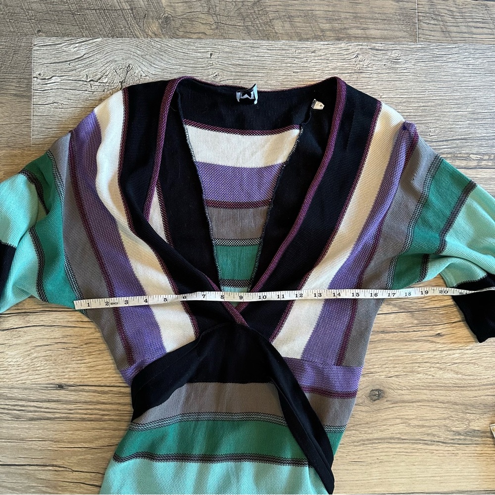 Missoni V-Neck Zig Zag Knit Dress 42 Medium - Picture 9 of 16